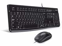Logitech MK120 mit Kabel schwarz 920-002540 Tastatur- und Maus-Set