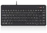 Perixx USB-Verteiler PERIBOARD-505H PLUS DE, Mini USB-Tastatur, Trackball, Hub,