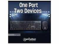 IC INTRACOM MANHATTAN Wireless Desktop Set mit Funktastatur und Funkmaus...