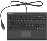 KEYSONIC USB Tastatur Tastatur (Integriertes Touchpad, Maustasten)