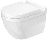 Duravit Tiefsp&uuml;l-WC Starck 3 WC Set Durafix WC-Sitz Toilettensitz Wand-WC