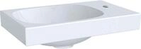 GEBERIT Waschbecken DESIGN4YOU 2.0 HWB asymmetrisch 40x25cm m.Hl.re,o.&Uuml;l, wei&szlig;