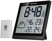 BRESSER Wanduhr Funk LCD Wetter-Wanduhr ClimaTemp JC - schwarz