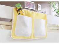 Ticaa Bett-Tasche gelb/weiß