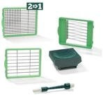 Genius Gem&uuml;seschneider Nicer Dicer Chef Messereins&auml;tze 6x6 + 6x30 + 12x48 mm +