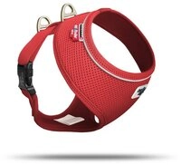 Curli Hunde-Geschirr Basic Geschirr Air-Mesh rot