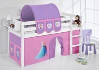 Lilokids Prinzessinbett Hochbett JELLE mit Vorhang FROZEN Eisk&ouml;nigin Anna & Elsa