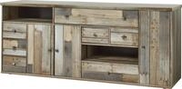 Innostyle Sideboard BONANZA (1 St), 3 Holzt&uuml;ren, 7 Schubladen, 9 F&auml;cher, Softclose,