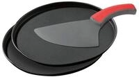 Zenker Pizzablech Pizza-Set mit 2 Bleche und Schneider