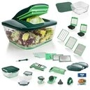 Genius Gem&uuml;seschneider Nicer Dicer Chef 34 Teile, Glassch&uuml;ssel 2.8l, 13 Eins&auml;tzen,