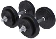 GORILLA SPORTS Kurzhantel Kurzhantelset Kunststoff 20 - 30 kg schwarz