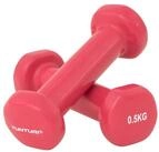 Tunturi Dumbbell Kurzhantel-Set - farbige Hanteln - Vinyl - Stahlhanteln
