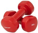 Tunturi Dumbbell Kurzhantel-Set - farbige Hanteln - Vinyl - Stahlhanteln