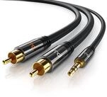 Primewire Audio-Kabel, Cinch, 3,5-mm-Klinke, RCA, AUX (150 cm), Stereo HiFi