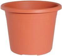 Geli Pflanzk&uuml;bel Cylindro Blumentopf Terracotta &ndash; &Oslash;25cm Kunststoff Pflanztopf