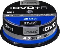 Intenso DVD-Rohling 25 Intenso Rohlinge DVD+R full printable 4,7GB 16x Spindel