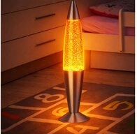 Rabalux Lavalampe, Leuchtmittel inklusive, Warmwei&szlig;, Design Tisch Leuchte Stand