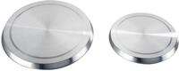 WENKO Herd-Abdeckplatte Modell Edelstahl, Edelstahl, (Set, 4 tlg., bestehend aus 2x