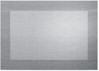 ASA SELECTION Platzset Tischset gewebter Rand silver black metallic 46 cm,