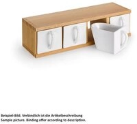 Naber M&uuml;lleimer Sch&uuml;ttenkasten 4, Buche, f&uuml;r 4 Sch&uuml;tten