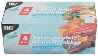 PAPSTAR Gefrierbeutel 60 x Gefrierbeutel LLDPE 4 l 40 x 25 cm transparent in
