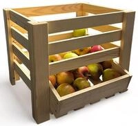 promadino Holzkiste Kartoffelkiste, BxTxH: 40x36x33 cm