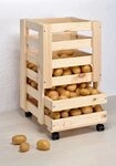 Haushalt International Kartoffelkiste Holz Kartoffelkiste Vorratskiste