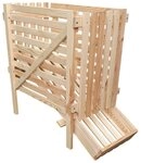 promadino Holzkiste Kartoffelkiste, BxTxH: 44x96x81 cm, f&uuml;r 50 kg Kartoffeln