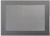 ASA SELECTION Platzset Tischset gewebter Rand grau 46 x 33 cm, Tischw&auml;sche