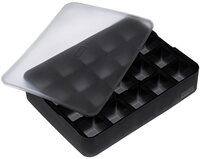 Lurch Eisw&uuml;rfelform Eisw&uuml;rfelform W&uuml;rfel 3 cm Flexi-Form schwarz, (1-tlg),