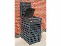 promadino Mülltonnenbox, für 1x120 l aus Holz, BxTxH: 68x63x111 cm