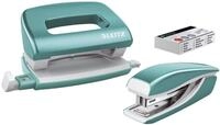 LEITZ Lochstanzer Leitz 5561-20-51 Set Mini Locher Heftger&auml;t NeXXt WOW eisblau