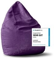 Lumaland Sitzsack Luxury XL PLUS Sitzsack (1 St), Microvelours Beanbag extra weich &