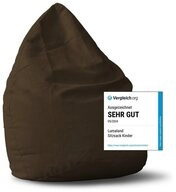 Lumaland Sitzsack Luxury XL PLUS Sitzsack, Microvelours Beanbag extra weich & robust