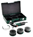 metabo Winkelpolierer PE 15-25 Set, 2250 max. U/min, Mit 3 Tellerb&uuml;rsten im