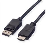ROLINE DisplayPort Kabel DP - HDTV, ST/ST Audio- & Video-Kabel, DisplayPort M&auml;nnlich