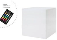 8 seasons design LED Dekolicht Shining Cube 33cm LED wei&szlig;