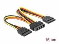 Delock 60143 - Kabel Power SATA 15 Pin Stecker > 2 x Power SATA......