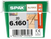SPAX Holzbauschraube Spax Holzbauschrauben 6.0 x 160 mm TX 30 - 10 Stk.