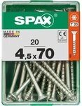 SPAX Holzbauschraube Spax Universalschrauben 4.5 x 70 mm TX 20 Senkkopf