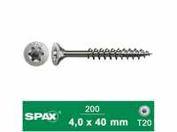 SPAX Spanplattenschraube SPAX A2 ROSTFREI TRX 4X40 200 ST