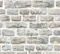 living walls Vliestapete Neue Bude 2.0, leicht strukturiert, Steinoptik, gemustert,