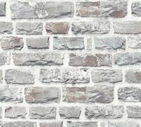 living walls Vliestapete Neue Bude 2.0, leicht strukturiert, Steinoptik, gemustert,