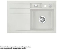 Systemceram K&uuml;chensp&uuml;le KeraDomo BELA 78 Becken rechts Handbedienung Alu, 78/510 cm