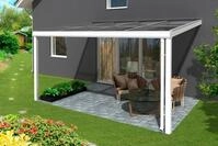 Skanholz Terrassendach Modena, BxT: 434x307 cm, 434 cm Breite, verschiedene Tiefe