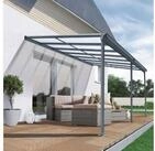 osoltus Terrassendach osoltus Alu Terrassen&uuml;berdachung Terrassendach Veranda Grau