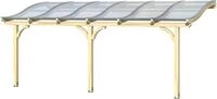 Skanholz Terrassendach Venezia, BxT: 648x239 cm, Bedachung Doppelstegplatten,