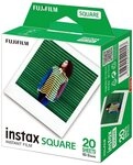 FUJIFILM Fotopapier Fujifilm Instax Square 2x10 Blatt, Instant-Film gl&auml;nzend wei&szlig;