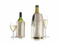 Vacu Vin Rapid Ice Champagnerkühler und Weinkühler Set Platin