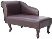 vidaXL Chaiselongue Chaiselongue Braun Kunstleder, 1 Teile